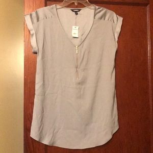 Grey dress blouse